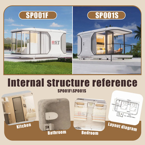 Casa <span class=keywords><strong>Capsula</strong></span> Ecologica per Esterni, Pod di Lusso, Camera d'Albergo Prefabbricata, Cabina Prefabbricata, Casa Mobile Container - Product Image 4