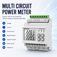 Compteur d'énergie multicanal PD194Z-E24E Modbus-TCP/IP sur rail DIN pour la surveillance de la puissance et la gestion énergétique des bâtiments
