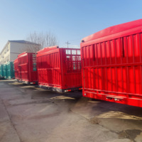 Nouvelle semi-remorque JINFENG 60 tonnes, 3 essieux, 15 m, à double pont, en acier, automatique, à ridelles hautes, pour bétail, avec pneus 12R22.5, robuste