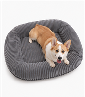 Tapis de couchage pour chien rayé lavable Xucheng, amovible et antidérapant, pour petits chiens et chats