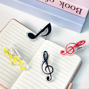Clips de Notas de Música/Piano de Acrílico Transparente de Alta Calidad al por Mayor, Diseño Personalizado con Patrón de Dibujos Animados, Resistentes, de PP - Product Image 3