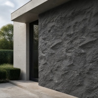 Panneau mural en pierre artificielle PU, imitation pierre, petite roche à face fendue, 1200x600mm, pour la décoration murale intérieure et extérieure