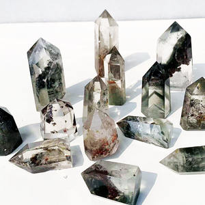 Cuarzo Fantasma Verde Natural al por Mayor, Columna de Cristal Fantasma, Torre de Cuarzo para Jardín, Piedra de Cuarzo para Regalo - Product Image 3