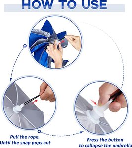 Chapeaux parapluie anti-pluie anti-soleil d'extérieur Nouvelles inventions pour logo personnalisé <span class=keywords><strong>Chapeau</strong></span> parapluie <span class=keywords><strong>parasol</strong></span> promotionnel avec ventilateur - Product Image 3