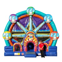 Styles commerciaux de fête d'équipement d'amusement gonflable de château combiné gonflable de grande roue extérieure divers