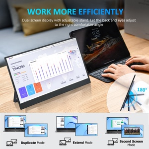 Écran portable USB de 15,6 pouces 1080P FHD Full HD pour jeux, extension d'écran pour ordinateur portable, moniteur portable mobile - Product Image 3