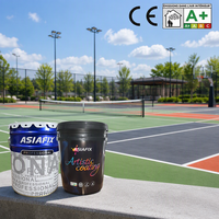 Peinture acrylique pour sols de terrains sportifs à rétention de couleur, résistante aux intempéries et imperméable