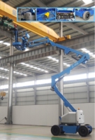 Plateforme de travail mobile articulée diesel/électrique YUFEI, nacelle élévatrice hydraulique à flèche courbée autopropulsée télescopique