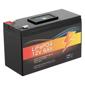 Pin Lifepo4 Chu Kỳ Sâu 2022 V Bán Chạy 12.8 Pin Lithium 12V 6AH Có Màn Hình LED