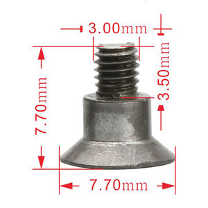 Ventas directas de fábrica Métrico M2 M3 M4 M5 M6 M7 M8 Tornillos de hombro de titanio Phillips de cabeza plana avellanada - Product Image 4