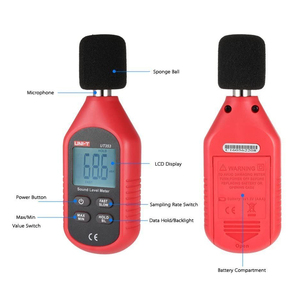 UNI-T UT353 Mini sonomètre numérique, testeur de bruit haute précision, large plage 30dB-130dB, détecteur avec fréquence d'échantillonnage réglable - Product Image 2