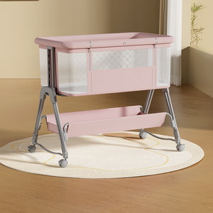 <span class=keywords><strong>Cuna</strong></span> Mecedora para Bebé con Altura Ajustable, <span class=keywords><strong>Cuna</strong></span> Colecho <span class=keywords><strong>Plegable</strong></span> y Portátil, Columpio para Bebé - Product Image 2