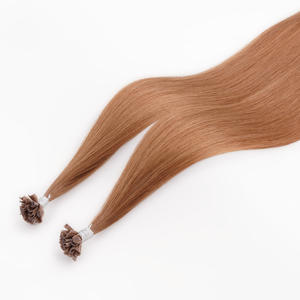 Fábrica al por mayor 1 g/pc 25 unids/pack uñas rectas punta en U 100% extensión <span class=keywords><strong>de</strong></span> cabello humano Remy virgen queratina preadherida - Product Image 3