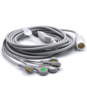 Kabel ECG Efficia CM12 5 Lead Snap IEC, Kompatibel dengan Philippss IntelliVues X3 Direct Connect, Pasokan Pabrik - Product Image 1