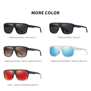 แว่นกันแดดทรงเหลี่ยมโพลาไรซ์สำหรับผู้ชาย Kenbo รุ่นใหม่ สีสันสดใส TR90 น้ำหนักเบาพิเศษ เลนส์ใสป้องกันรังสียูวี 400 เหมาะสำหรับกิจกรรมกลางแจ้ง ขับรถ  แบบสั่งทำพิเศษ - Product Image 5