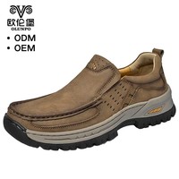 Chaussures pour hommes en promotion 2025 – Nouveaux mocassins décontractés en cuir pour l'extérieur, chaussures de randonnée à enfiler