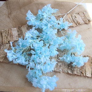 Di alta qualità 4 forchette fiori di ciliegio di seta bella autunno <span class=keywords><strong>colore</strong></span> fresco soffitto di nozze strada fiori artificiali Made in China - Product Image 5