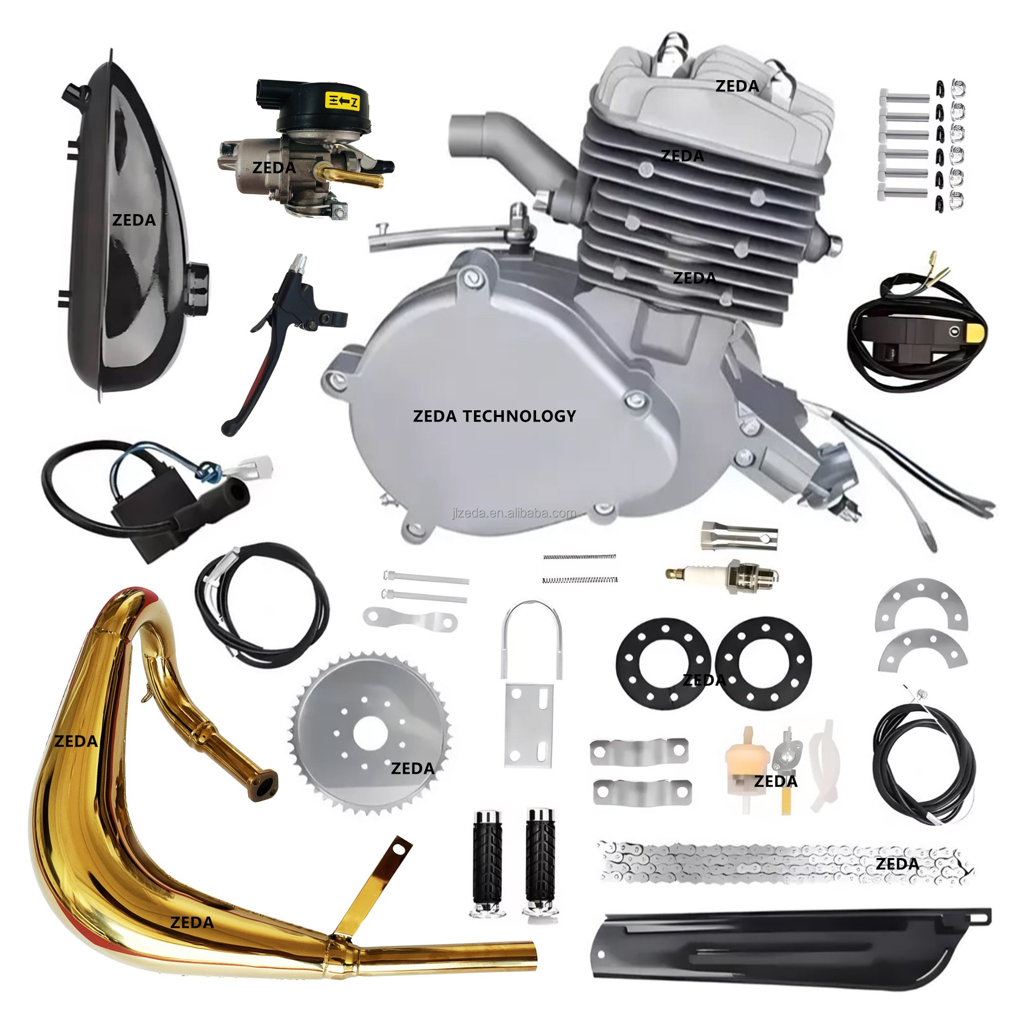 ZEDA-85 Engine Kit - 85cc TRUE Cylinder Power Motorized Bike Motor