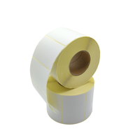 Étiquettes de code-barres autocollantes thermiques directes imperméables de taille personnalisée 60x30-50 Rouleau de papier thermique pour la promotion