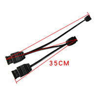 Kabel Splitter ARGB 5V 3Pin yang Dapat Diatur Alamatnya, Adaptor 1 ke 3 untuk Casing PC, Kipas Pendingin Tiga, Sinkronisasi Pencahayaan RGB, Ekspansi