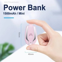 Logo personnalisé porte-clés cadeau d'urgence 1500mah capacité charge rapide ultra portable type C micro usb de secours nouvelle mini batterie externe