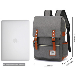 Tốt Nhất Nhiệm Vụ Nặng Nề Grey Người Đàn Ông Nhỏ Của Phụ Nữ Làm Việc Rucksack Ba Lô Với USB Sạc Cho Nam Giới Phụ Nữ Du Lịch Không Khí - Product Image 3