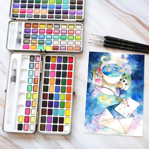 Juego de Pinturas de Acuarela Semisólidas de Alta Calidad, Populares, al por Mayor, sin Olor, para Dibujo Artístico y Diseños - Product Image 1