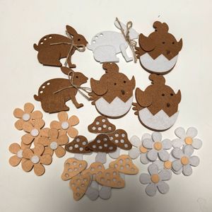 Juego de Huevos Pintados de Pascua DAMAI, Huevos de Colores, Adornos de Conejo y Champiñón, Decoración Festiva para la Mesa de la Fiesta de Pascua en Casa - Product Image 4