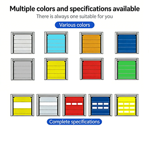 Portes rapides pour laveries automobiles à <span class=keywords><strong>prix</strong></span> d'usine, marque de premier plan, en PVC entièrement transparent - Product Image 3