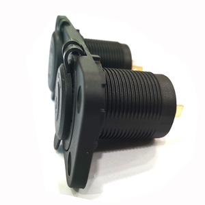 <span class=keywords><strong>Prise</strong></span> de courant USB double 2.1A pour voiture, chargeur étanche 12V avec éclairage LED bleu, tension 12-24V pour véhicules, camping-cars, bateaux - Product Image 2