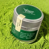 Boîtes de thé matcha en étain de 30g, 50g, 100g, conçues sur mesure, en tôle métallique avec bouchon à vis pour le stockage des boissons et des boîtes de thé matcha