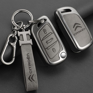 Logo imprimé <span class=keywords><strong>de</strong></span> haute qualité pour citroen peugeot <span class=keywords><strong>ds3</strong></span> c5 cuir en alliage <span class=keywords><strong>de</strong></span> zinc métal voiture clé à distance <span class=keywords><strong>coque</strong></span> <span class=keywords><strong>de</strong></span> couverture avec porte-clés - Product Image 1
