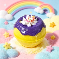 Bombes de bain effervescentes OEM bio, véganes, sans alcool, avec jouet surprise, personnalisables sirène, marque privée, parfum/couleur sur mesure pour enfants