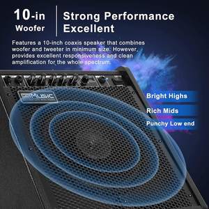 Accessoires musicaux, amplificateur de monitoring personnel 100W pour percussions, batterie électronique avec entrée USB, égaliseur 3 bandes - Product Image 5