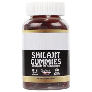 Fulvik asit Chaga ashashandha B12 ve <span class=keywords><strong>D2</strong></span> vitaminleri Shilajit takviyesi ile Shilajit Gummies 500mg enerji ve bağışıklık desteği için - Product Image 5