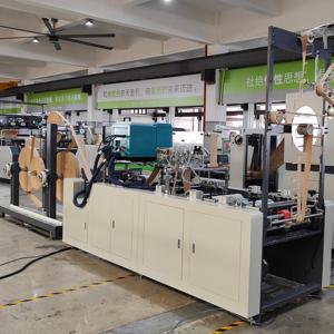 เครื่องผลิตถุงกระดาษช้อปปิ้งอัตโนมัติเต็มรูปแบบ ยี่ห้อ ROKIN BRAND รุ่น RKHF-330T ออกแบบพิเศษ พร้อมระบบผลิตหูเชือกเกลียว - Product Image 6