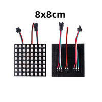 Matrice LED adressable individuellement, flexible, FPCB, affichage d'images, de vidéos et de texte, 5V WS2812B, panneau numérique, couleur pleine et individuelle