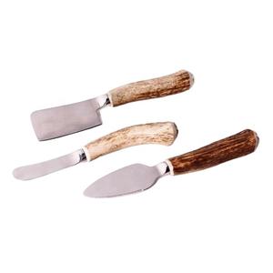 Table à manger Royal Design Table à manger baroque Ensemble d'épandeurs de fromage Ensemble de dessus de table avec manche en os Ensemble de couteaux à fromage - Product Image 1