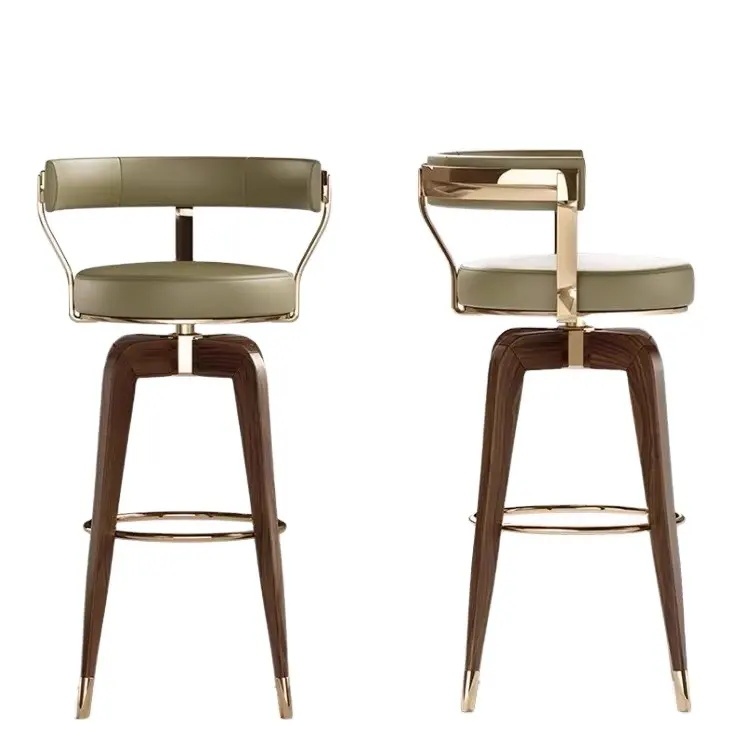 Hot Selling High Foot Chair Gold