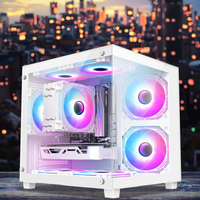Armoire pour ordinateur de bureau Boîtier pour micro PC Gamimg Blanc Boîtier de luxe pour PC Tour Cube Boîtier pour PC
