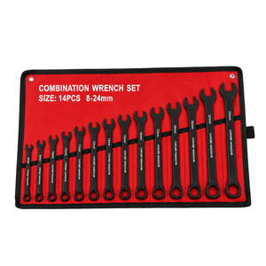 Combination <b>Wrench</b> Set 14pcs 8-24mm Metric Chrome Vanadium Steel Double End Manual Tool Kit - Product Image 1
