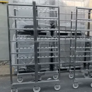 New Steel & Stainless Steel Meat Hanging Rails Trolley Australia Manufacturing Food Shop Hotels Meat Processing Machinery
