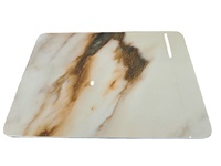 Décoration murale d'intérieur moderne avec feuille de marbre PVC UV imperméable et facile à nettoyer