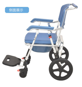 노인 및 장애인 가정용 휴대용 알루미늄 합금 이동식 변기 의자 욕실 안전 장비 트롤리 - Product Image 2