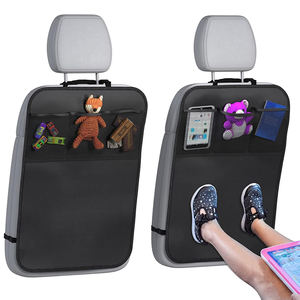 Protector de Asiento Trasero de Coche, Alfombrilla Protectora Contra Patadas para Niños, Impermeable, con 3 Bolsillos Organizadores - Product Image 1