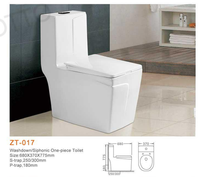 Fabriqué en Chine bidet carré siège de toilette blanc articles sanitaires vente chaude siphonique ligne moderne conception céramique une pièce toilette