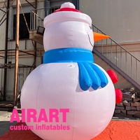Bonhomme de neige gonflable populaire en vente, poupée de dessin animé pour la décoration de jardin de Noël