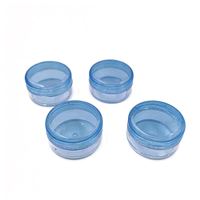 Pot de crème pour les yeux le plus vendu, pots cosmétiques en plastique bon marché 3g 5g 10g 15g 20g, petit pot cosmétique rond transparent en plastique