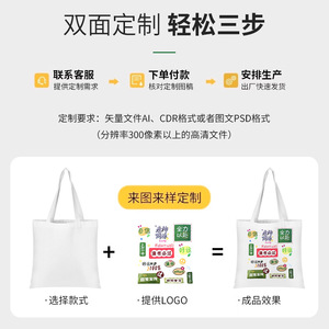 Bolsa de Lona Personalizada Yu Mo, Impresión Digital con Logotipo, Bolsa de Compras Ecológica, Embalaje General - Product Image 3