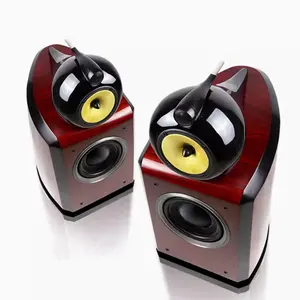 M3 Speaker HIFI, pengeras suara rak buku casing kayu pasif tidak ada baterai Lossless